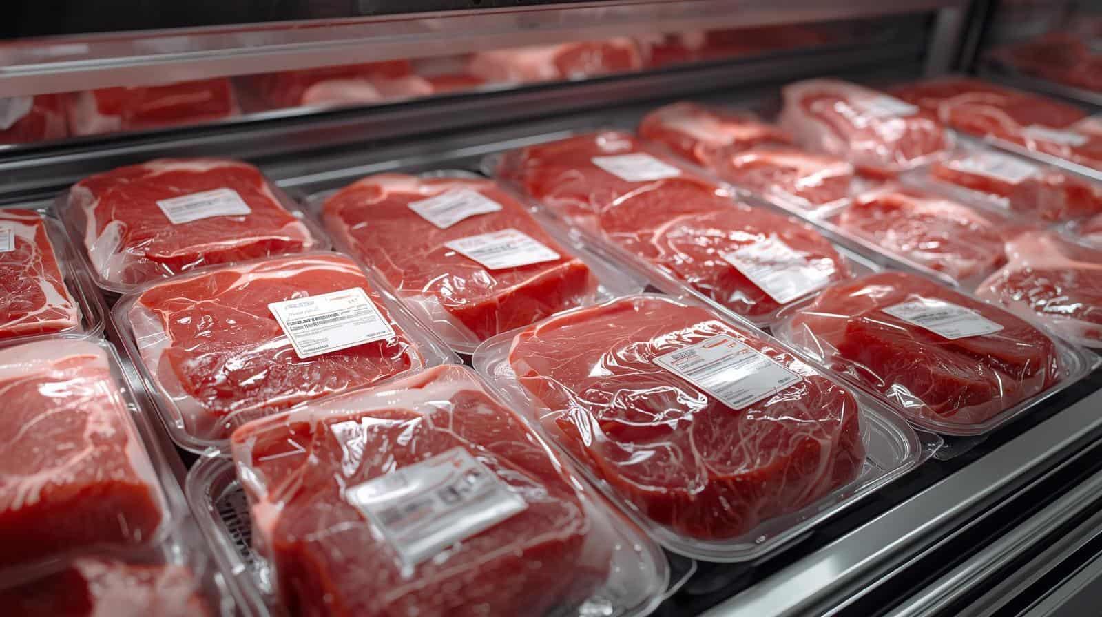 Промаркированное мясо в упаковке